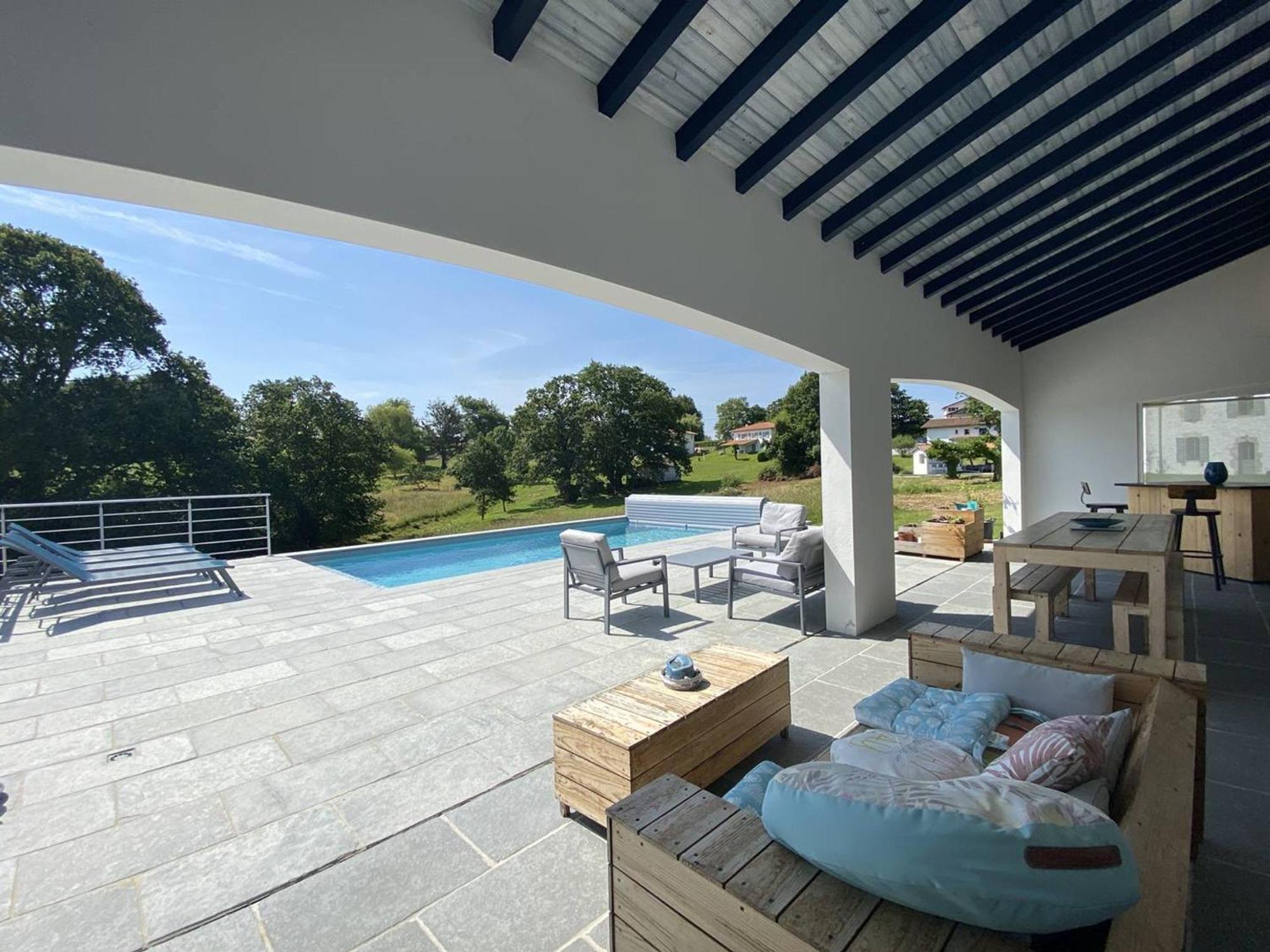 Maison Individuelle Avec Piscine Et Grand Jardin, 6-8 Pers, Urt - Fr-1-495-140 Bagian luar foto